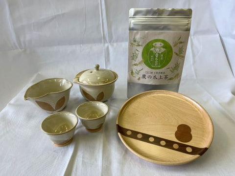 宮島細工職人中島茂作 宮島彫茶器用お盆